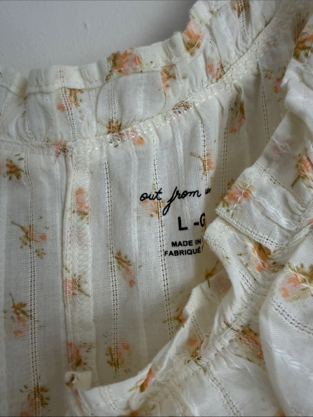 UO Out From Under Natural Lover Letters Ruffle Trim Babydoll Sleep Dress yellow - Picture 4 of 7